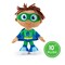Super Why Plush Doll Wyatt Green Super Readers Licensed Mighty Mojo 12 Inch